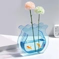thumbnail image 1 of Modern Clear Acrylic Desktop Aquarium Vase Durable Thickened Fish Tank For Home Dorm Room, 1 of 5