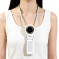 thumbnail image 4 of Foldable Lanyard Fan with Stepless Speed Control – Mini Handheld Desktop Neck Fan, Portable High-Speed USB Rechargeable Fan with LED Display for Travel, Office, and Outdoor Summer Use, 4 of 6