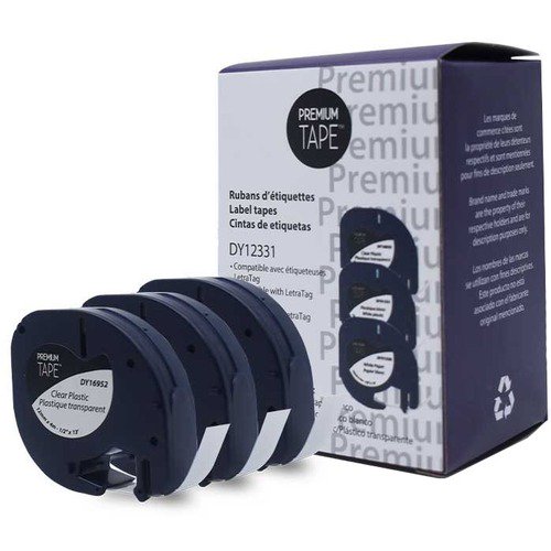 Premium Tape ?tiquettes, Alternative for Dymo 12331, Trio-Pack