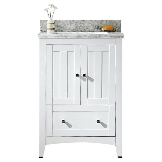 American Imaginations 23.75-in. W Vanity Set White AI-17529