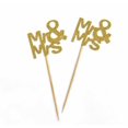 thumbnail image 2 of Darling Souvenir| Mr & Mrs Wedding Cupcake Toppers| Party Dessert Decorations - Pack Of 20, 2 of 3