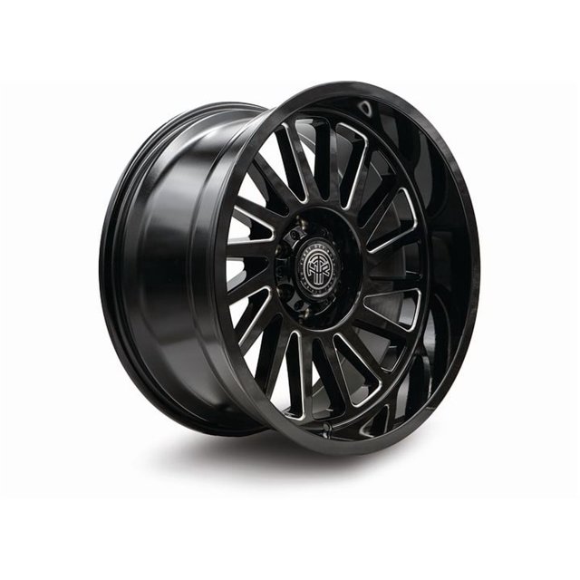 OMEGA 902 22X10 GLOSS BLACK/MILLED 8X165.1 21MM OS 125.2 CB