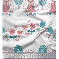 thumbnail image 1 of Soimoi Rayon Fabric Floral,Tree & Owl Kids Decor Fabric Printed Yard 42 Inch Wide, 1 of 3