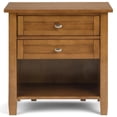 thumbnail image 3 of Table de Chevet Transitionnelle Warm Shaker en Bois 24 Pouces en Brun Doré Clair, 3 of 10