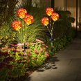 thumbnail image 4 of Solar Lights Outdoor 3 Led Solar Taraxacum Lamp Outdoor Waterproof Plastic Garden Stake Lamp, Automatically Closed for Garden Channel Decorationsolar Lights Outdoor Garden, 4 of 6