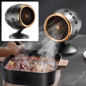 SDNall portatif Mini Range de bureau Hotte Hauteur et réglage d'angle Faible bruit Facile à nettoyer Hotte cuisine Gadget Convient pour Barbecue Intérieur et Pot Chaud