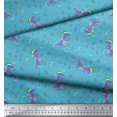 thumbnail image 2 of Soimoi Rayon Fabric Floral,Envelope & Fox Kids Print Fabric by the Yard 56 Inch Wide, 2 of 3