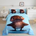 thumbnail image 2 of Erosebridal Funny Platypus Comforter Sets Toddler Size, Cartoon Animal Down Comforter, Reversible 2-Piece, 2 of 7