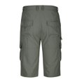 thumbnail image 4 of EOYWHK Capri Cargo Shorts for Men with Multi-Pockets,Relaxed Fit Breathable Summer Athletic Pants,Solid Color Hiking Running Shorts, 4 of 7