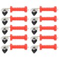 thumbnail image 2 of Poignée de Portail Isolée Poignées de Clôtures Électriques Poignée de Portail à Ressort 10 Pcs Poignées de Portail à Ressort Isolées avec 10 Pcs Isolants pour Clôture Électrique, 2 of 8