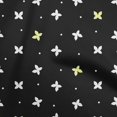 thumbnail image 1 of oneOone Rayon Black Fabric Floral & Sewing Craft Projects Fabric Prints By Yard 56 Inch Wide, 1 of 5