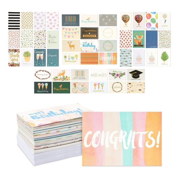 All Occasion Greeting Cards Box Set with Envelopes, Assorted Bulk Set (48 Pack)