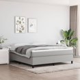 thumbnail image 1 of vidaXL Bed Frame Light Grey 183x213cm California King Fabric, 1 of 5