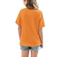 thumbnail image 4 of Hauts d'Été pour Adolescentes 2025 T-Shirts Surdimensionnés à Manches Courtes Chic Décontracté Col Rond Mode, 4 of 5