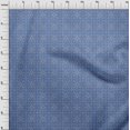 thumbnail image 4 of oneOone Rayon Medium Blue Fabric Asian Block Sewing Craft Projects Fabric Prints By Yard 56 Inch Wide, 4 of 4