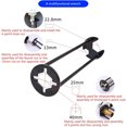 thumbnail image 4 of SHAGUOZHOU Basin Set 7 Sizes Universal Under Plumbers Multifunctional Steel Faucet Four Hexagon For Kitchen Bathroom Paint Filter Needle Air Tool Coil Air Hose, 4 of 7