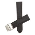 thumbnail image 1 of 24mm Leather Watch Strap Band Deployment Clasp Buckle, 1 of 7