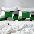 thumbnail image 4 of Erosebridal Futuristic Square Full Sheet Sets, Modern Fashion Bedding Full Size, Geometry Stripes Decor, 4 of 7
