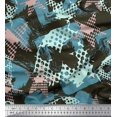 thumbnail image 1 of Soimoi Blue Rayon Fabric Dot,Insect & Texture Decor Fabric Printed BTY 56 Inch Wide, 1 of 3