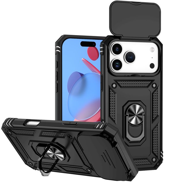 TYJKeJi Étui Mode avec Béquille, Résistant aux Chutes, Antichoc pour iPhone 17 Pro Max