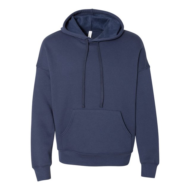 Bella Canvas Mens Sponge Fleece Pullover DTM Hoodie Sweatshirt 3729, XS, Navy