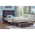 thumbnail image 3 of Zoey Charcoal Button Tufted Adjustable Headboard Platform Storage Bed, 3 of 3