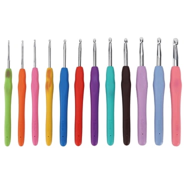 Ergonomic Crochet Hooks,12Pcs Crochet Hooks Needles Aluminum Crochet Hooks Crochet Needle High-End Performance