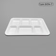 thumbnail image 2 of Plateaux de Restauration Rapide de Qualité Commerciale en Imitation Porcelaine Résistante à la Chaleur, Assiettes à Compartiments pour Cafétérias Scolaires et Institutionnelles, Vaisselle Durable, 2 of 4