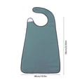thumbnail image 3 of Aufmer 4 Pcs Adjustable Adult Bib, Large Coverage Washable Clothing Protector, 29.5x17.7in(Blue), 3 of 6