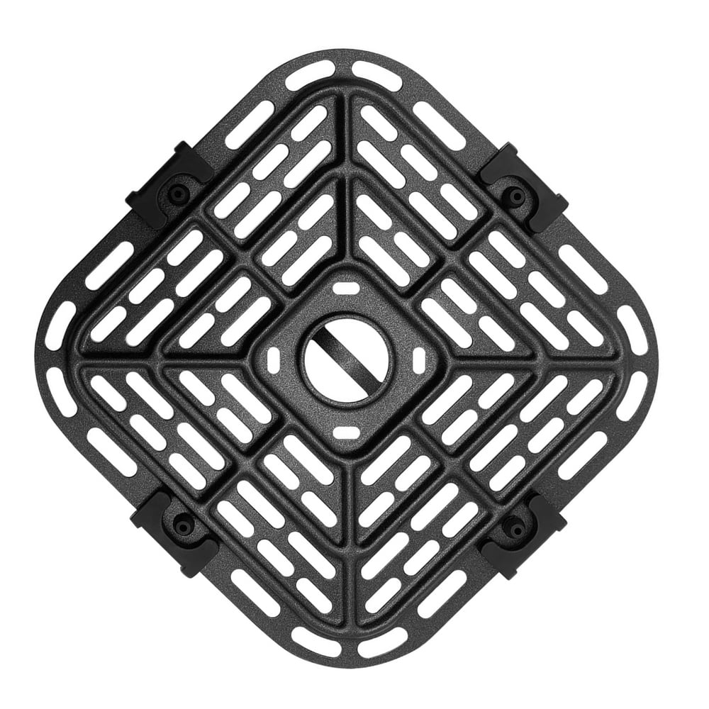 HLONK For 4QT Healthy Cooking Air Fryer Grill Tray Crisper Plate  Food Grade Stainless Steel  Easy To Clean Accessory 7.3 Inch