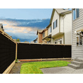 thumbnail image 1 of Balcony Privacy Screen Fence Cover, Deck Screen Windscreen for Balcony, Backyard, Patio, Porch, Garden (6ft x50ft, Black), 1 of 7