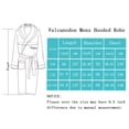 thumbnail image 4 of VULCANODON Mens Robe Big and Tall with Hood,Full Length Plush Robe for Men Long Fleece Bathrobe, 4 of 4