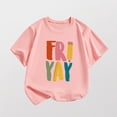 thumbnail image 4 of WRKEKC T-Shirts pour Garçons 1-12 Ans Imprimé Fryay Manches Courtes Col Rond Tenue Décontractée pour Enfants Tissu Doux Coupe Confortable Tenue Quotidienne Tenue d'Été, 4 of 4