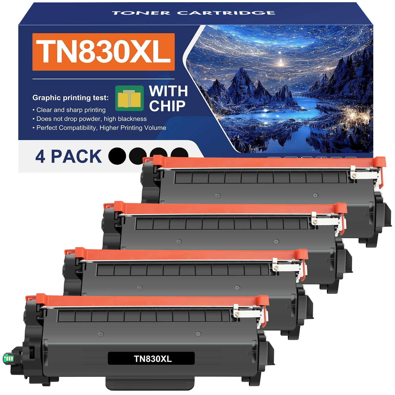 TN830 TN830XL Toner for Brother Printer MFC-L2820DW HL-L2460DW DCP