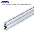 thumbnail image 4 of Unique Bargains 2 Pcs 2040 V Slot Aluminum Extrusion 150mm(5.9 Inch) Silver European Standard Anodized Linear Rail, 4 of 6