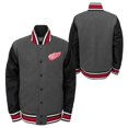 thumbnail image 1 of Outerstuff Veste Universitaire à Boutons-Pression Complète pour Jeunes Detroit Red Wings Letterman, 1 of 4