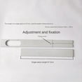 thumbnail image 4 of 3PCS Adjustable Portable Window Kit Plate for Air Conditioner Accessories Air Conditioner Window Attachment-55CM,1 x Window Kit Plate with screw,Silver, 4 of 6
