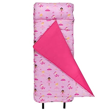Wildkin Original Nap Mat with Pillow for Toddler Boys and Girls, Measures 50 x 20 x 1.5 Inches, Ideal for Daycare and Preschool, Mom's Choice Award Winner, BPA-Free, Olive Kids (Ballerina)