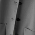 thumbnail image 4 of Children's Wool Trench Overcoat Breasted Lapel, Pea Coat, Long Sleeve, MidLong, with Pockets, 4 of 6