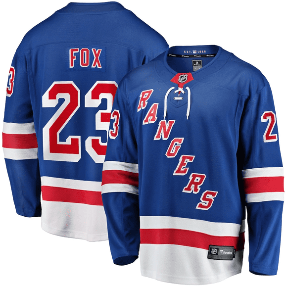 Adam Fox New York Rangers NHL Fanatics Breakaway Home Jersey, Medium