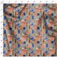 thumbnail image 4 of Soimoi Beige Moss Georgette Fabric Tree & Fox Folk Art Decor Fabric Printed Yard 44 Inch Wide, 4 of 5