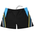 thumbnail image 2 of JDQJBZ Men's Fit Color Print Swim Shorts with Elastic Waist Drawstring, 2 of 4