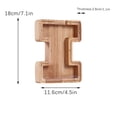 thumbnail image 1 of Agiferg Personalized Wooden Name Money Box Wooden Deposit Box Twenty Six English Letters, 1 of 6