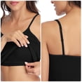 thumbnail image 3 of Charmo Women's Basic Cami Adjustable Spaghetti Strap Built in Bra Tank Top 2 Pack, 3 of 7
