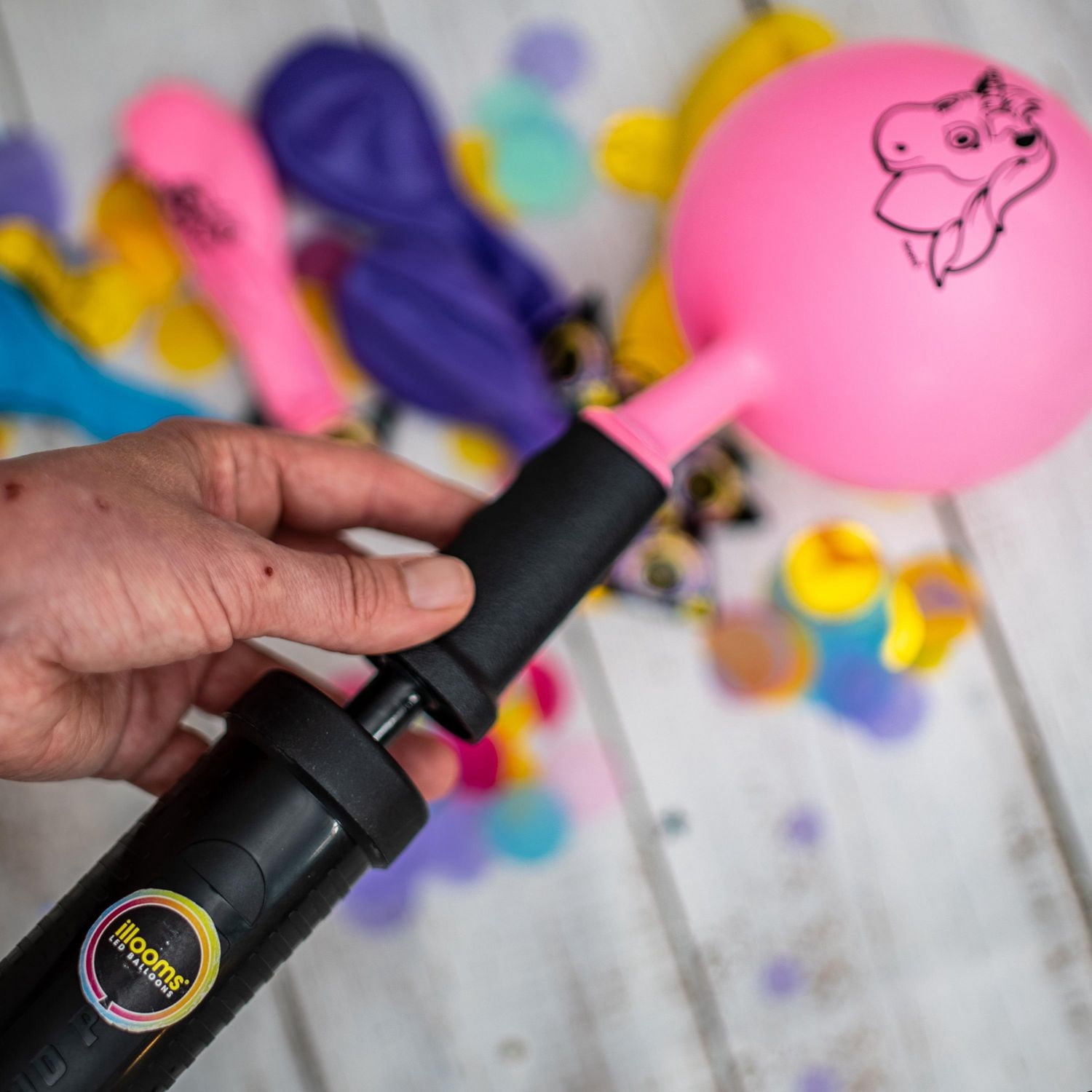illooms Unicorn LED light up balloons 15PK