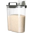 thumbnail image 1 of Viretec Contenant de Rangement pour Riz, Distributeur Hermétique pour Aliments Secs de 5 à 10 Lb, Boîte pour Nourriture pour Chien et Chat, Bac d'Organisation de Cuisine et de Garde-Manger en Plastique Transparent Sans BPA pour Gruau, Grains, Céréales, Pâtes, Farine, 1 of 7