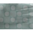 thumbnail image 4 of oneOone Tissu Georgette Viscose Rayé & Cercle Patchwork Imprimé 1 Yard 42 Pouces de Large, 4 of 4