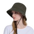 thumbnail image 1 of Women Sun Hat Wide Brim Protection Beach Hat Adjustable Bucket Hat Summer Hats, 1 of 4