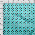 thumbnail image 2 of oneOone Tissu Tabby en Soie Bleu Aqua Rouge Insecte Projets d'Artisanat Décor Tissu Imprimé au Mètre 42 Pouces de Large, 2 of 4