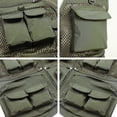 thumbnail image 2 of Graflsoa Gilet de Pêche et de Randonnée Extérieur Vert Armée 3TG, Matériau Polyester Léger, Options de Tailles Multiples, Design Compact et Durable, 2 of 6